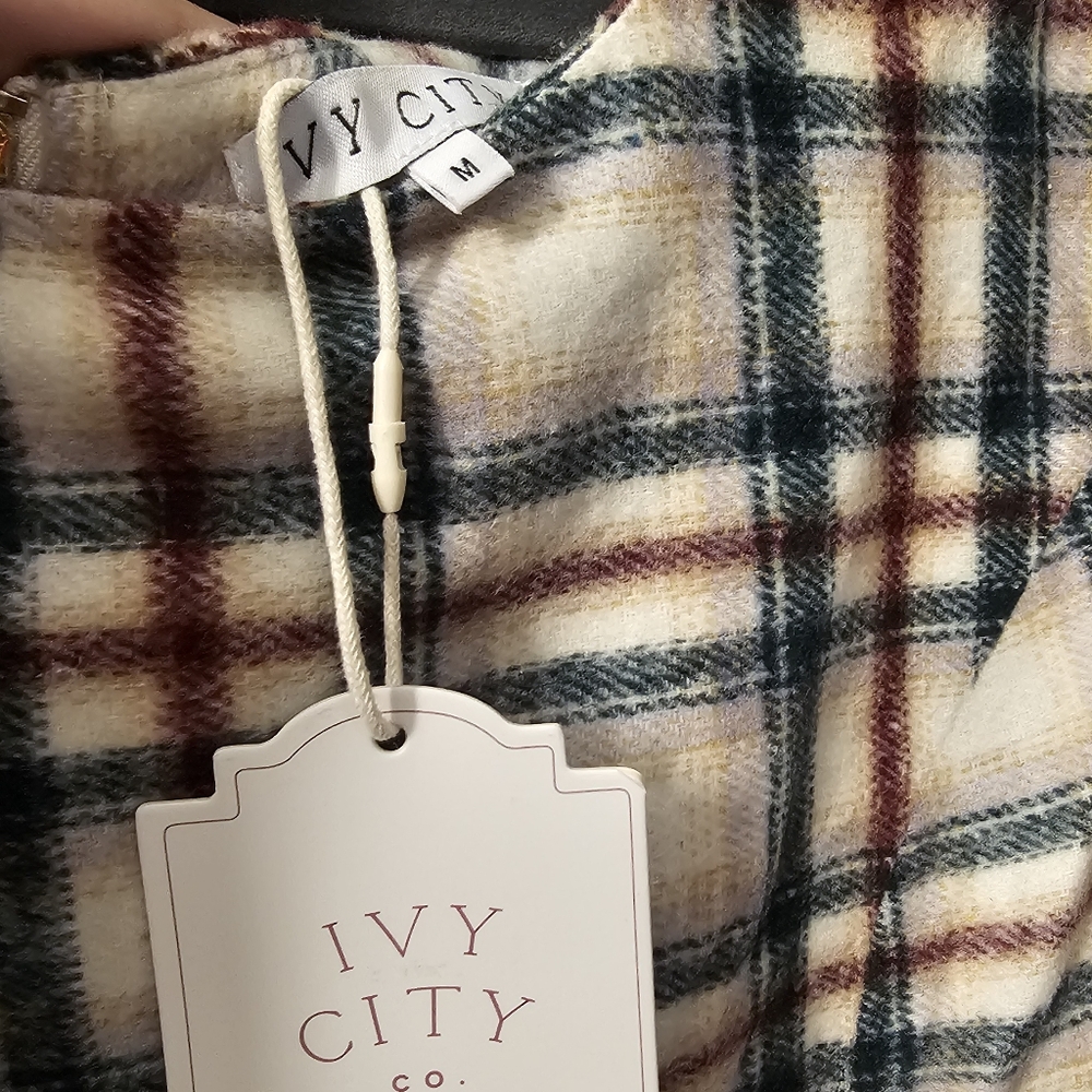 Ivy City Medium Molly Plaid Flare Dress - Picture 3 of 4